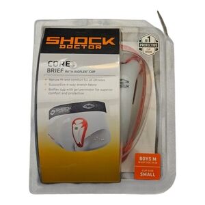 Shock Doctor Core Brief With BioFlex Cup Boys Medium Waist 24-26 Cup Size Small